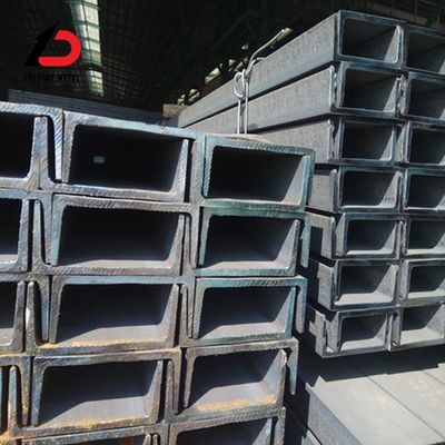 U C Channel 50-400mm Ms S235jr A36 U Channel C Channel Baja Galvanis / Hitam U Channel Baja Bar untuk Struktur Konstruksi