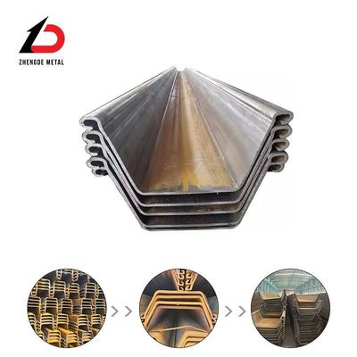 Hot Sales 1.5-5.5mm Hot Rolled Steel Sheet Pile S235 S270 S355 S235 S270 S355 Korosi tahan lembaran baja tumpukan dengan pemeriksaan pra-pengiriman
