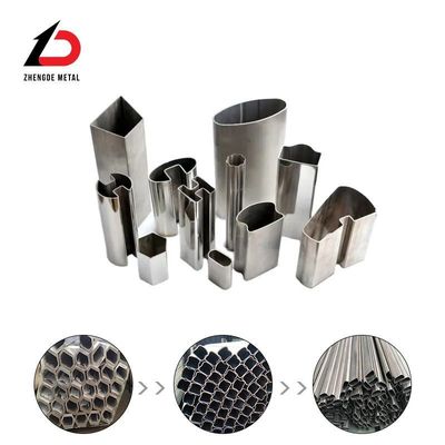 Pabrik Pabrik Pipa Tabung Bentuk Khusus Bagian Berbentuk Khusus Stainless Steel 304 201 316 Segitiga GB