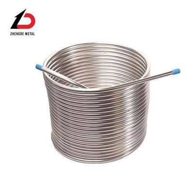 Pipa penukar panas berjumlah tinggi Stainless Steel Water Distiller Heating Tube Stainless Steel Heat Exchanger Coil Tube untuk disesuaikan