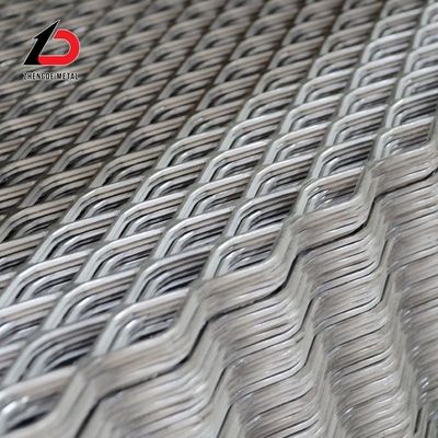 Arsitektur Dekorasi Metal Mesh PVC Lapisan Galvanis Aluminium Stretch Metal diperluas